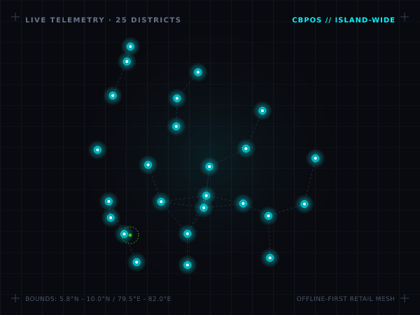 Sri Lanka Merchant Telemetry Map Preview